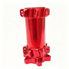 OEM/ODM Custom CNC Machining Services - Anodized Red Aluminum Hub