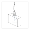 Spring Hook Type Cable Gripper Suitable for Acoustic Panel Hanging Kits.