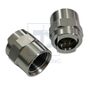 Stainless Steel Hydraulic Adapter, High Precision CNC Machined Threaded Parts