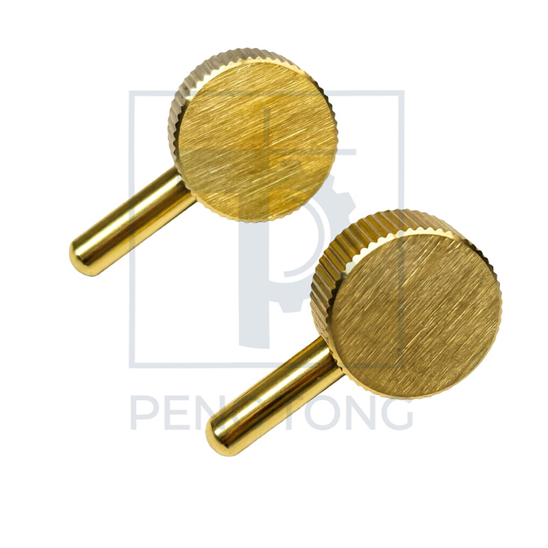 Custom Brass Knurled Head Connector - Multi-Function Locking Base for Display Stands & Rigs