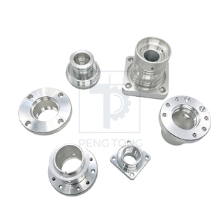 Custom CNC Milling Machining Aluminum Square Flange Sleeve Precision Parts