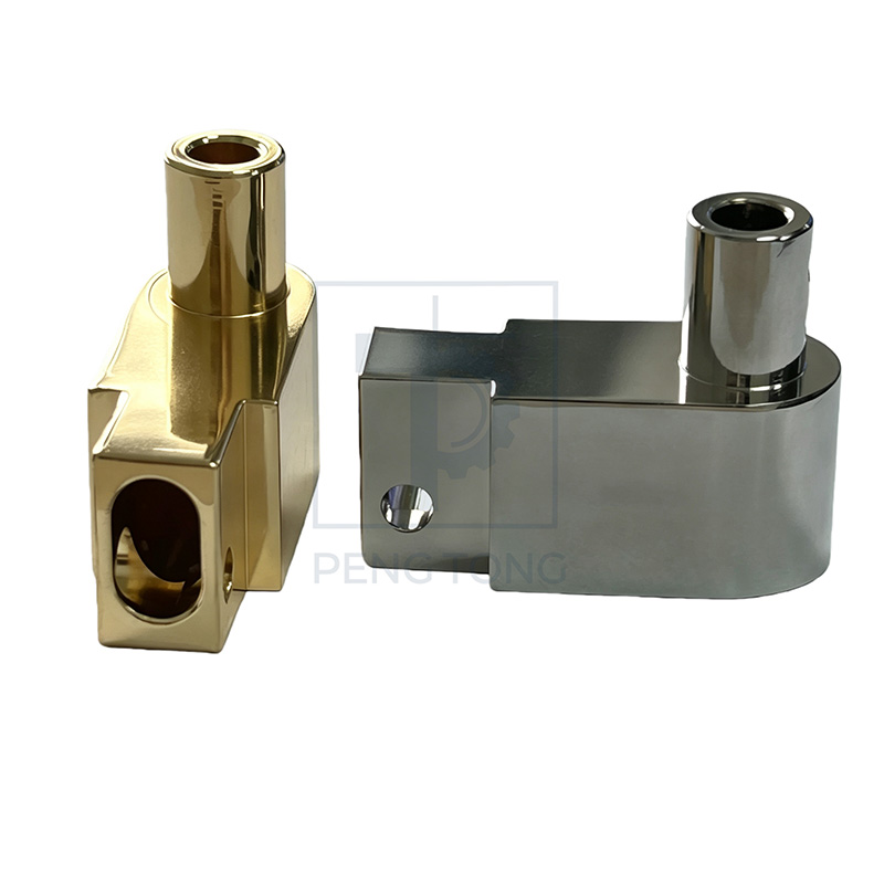 Precision CNC Turned Metal Fluid Fitting for Liquid Cooling Systems