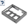 Black Anodized CNC Machined Aluminum Frame with Edge Cutouts