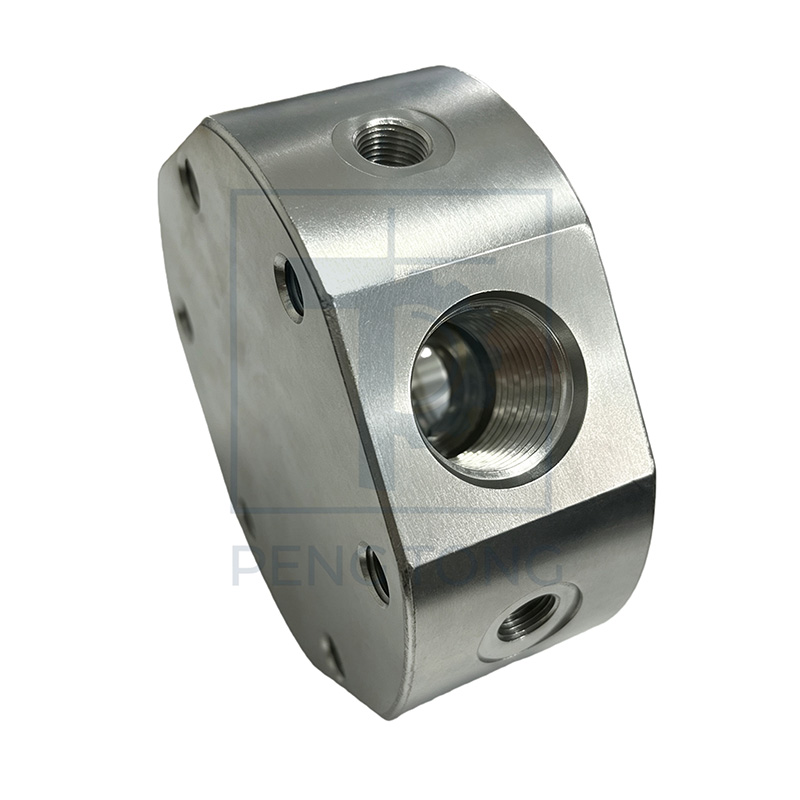 Precision CNC Custom Machining Aluminum Alloy Manifold Block