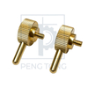Custom Brass Knurled Head Connector - Multi-Function Locking Base for Display Stands & Rigs