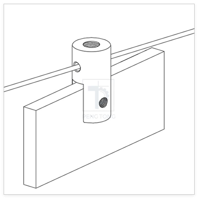 Adjustable Wire Rope Clamp for Secure Poster Displays