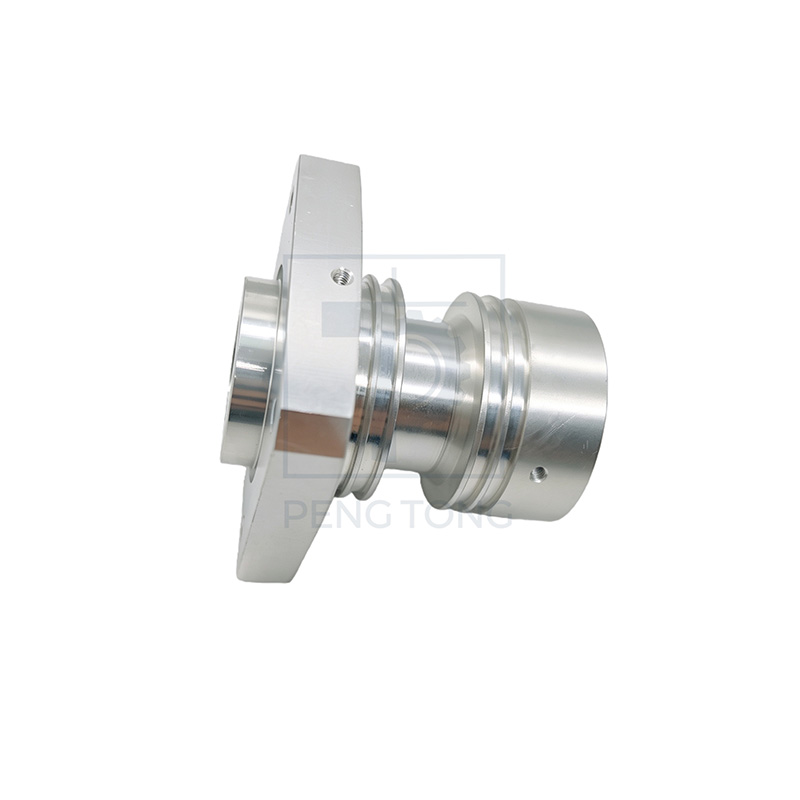 Custom CNC Milling Machining Aluminum Square Flange Sleeve Precision Parts