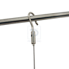 Portable Copper Cable Gripper with Hook for Sliding Rod Hanging Mobile Devices.