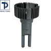 Precision 5-Axis CNC Turned Aluminum Heat Sink Component with Fork End