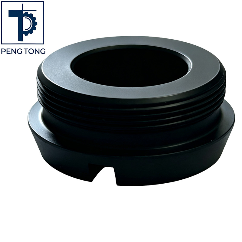 OEM Aluminum Alloy Turned Parts with External Threads and Cutouts