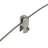 Adjustable Double-End Wire Rope Gripper for Gallery Artwork & Retail Sign Suspension