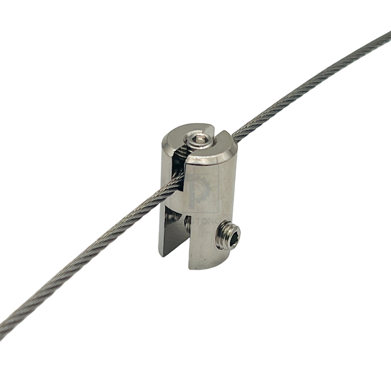 Adjustable Double-End Wire Rope Gripper for Gallery Artwork & Retail Sign Suspension