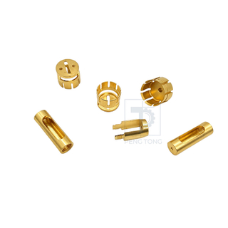 Custom CNC Machining Milling Brass Slotted Sleeve Assemblies