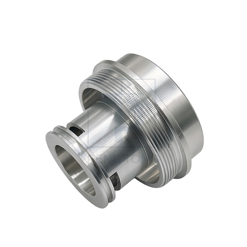 Custom CNC Milling Machining Aluminum Square Flange Sleeve Precision Parts