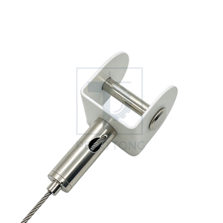 Adjustable Cable Gripper Hanger for Acoustic Panels and Billboards