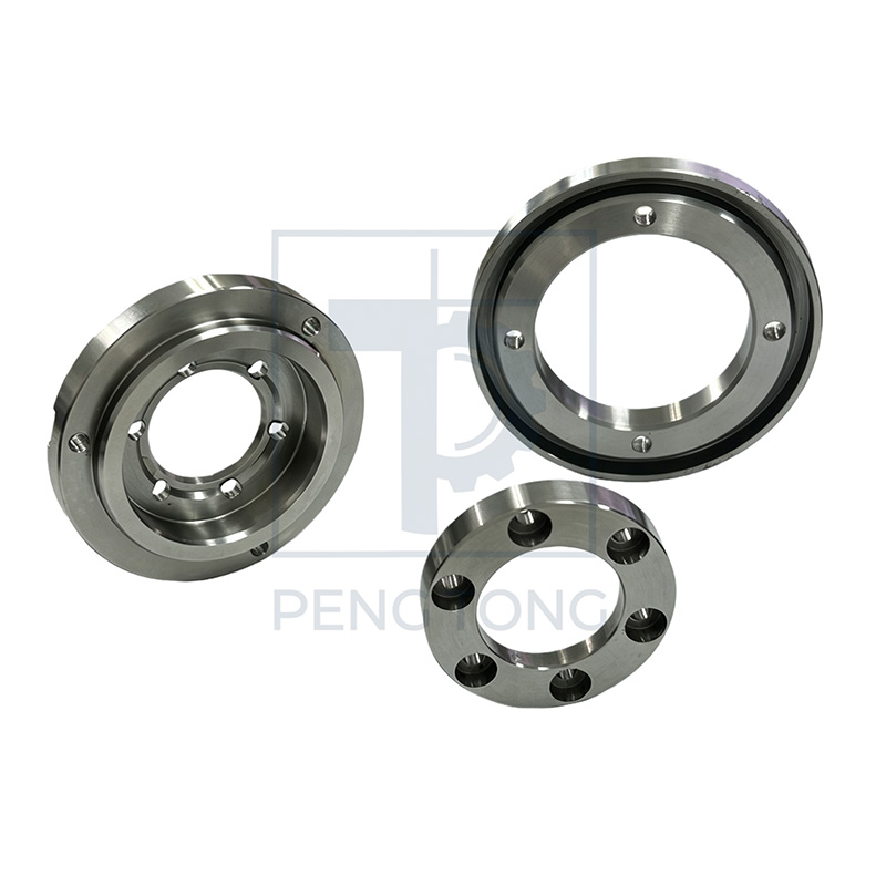 CNC Lathe Turning Stainless Steel Flange, Custom Machining Round Flange Parts