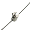 Adjustable Double-End Wire Rope Gripper for Gallery Artwork & Retail Sign Suspension