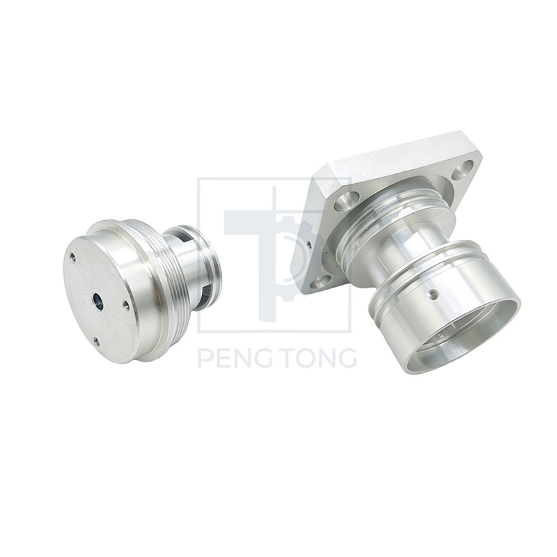 Custom CNC Milling Machining Aluminum Square Flange Sleeve Precision Parts