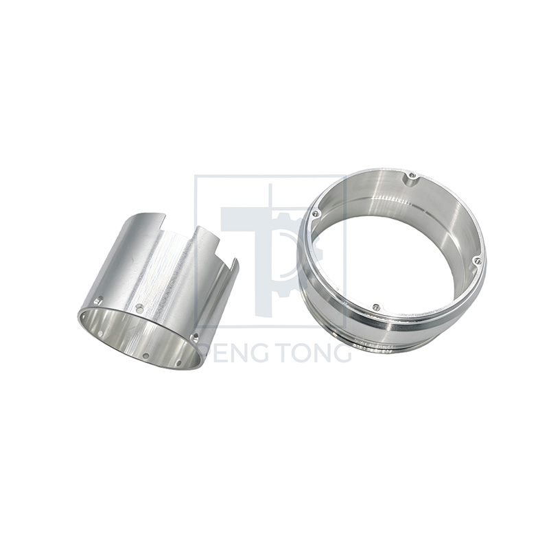 Custom CNC Machining Milling Aluminum Industrial Groove Connection Sleeve Parts