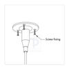 Ceiling Attachment Adjustable Cable Grippers Steel Wire Cable Gripper