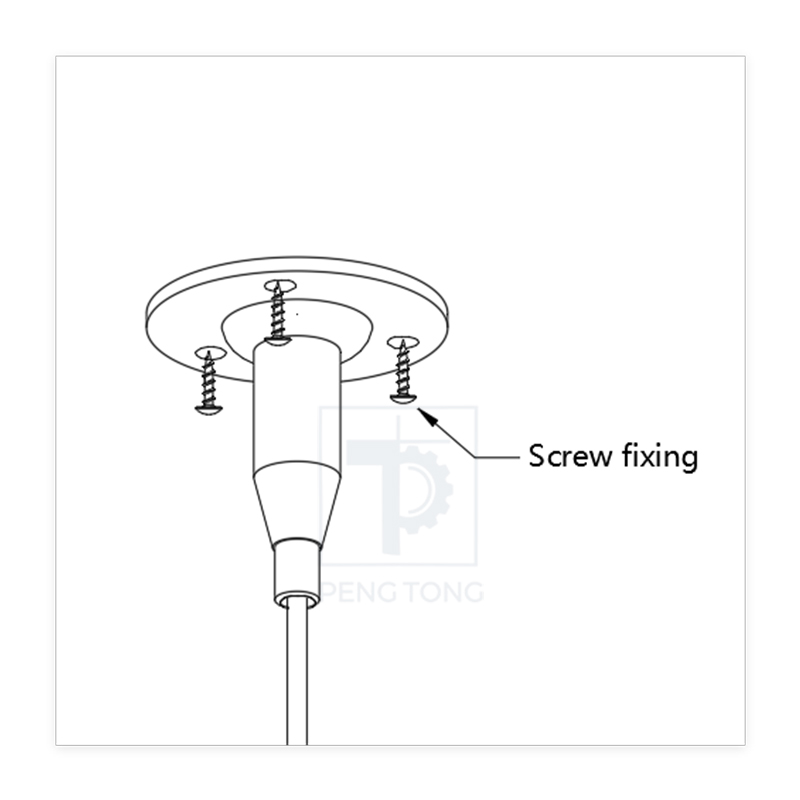 Ceiling Attachment Adjustable Cable Grippers Steel Wire Cable Gripper