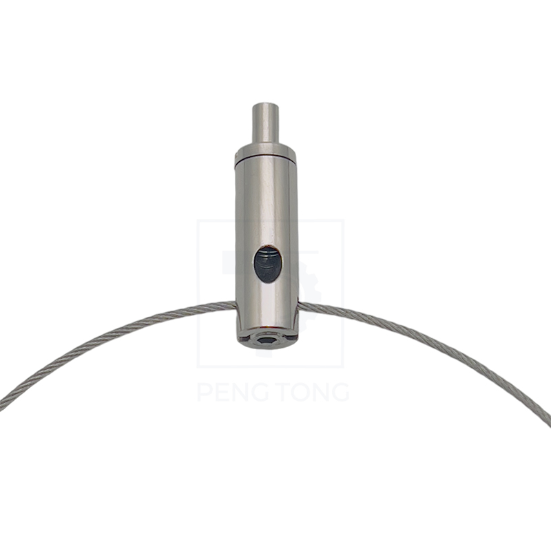Customizable Polished Chrome Self-Locking Cable Gripper for LED Track Light Suspension