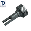 Precision 5-Axis CNC Turned Aluminum Heat Sink Component with Fork End