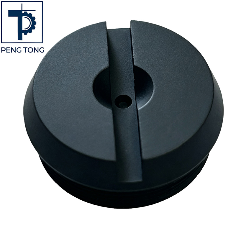 OEM Aluminum Alloy Turned Parts with External Threads and Cutouts
