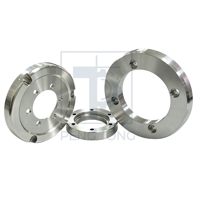 CNC Lathe Turning Stainless Steel Flange, Custom Machining Round Flange Parts