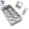 Black Anodized CNC Machined Aluminum Frame with Edge Cutouts