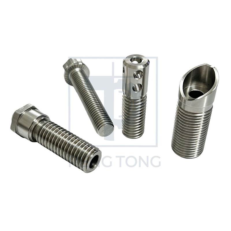 Precision CNC Machining Stainless Steel Threaded Bolts, Multi-Hole Threaded Connector Hardware Parts