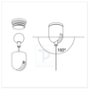 Versatile Round Cable Clip for Stylish LED Light Setup