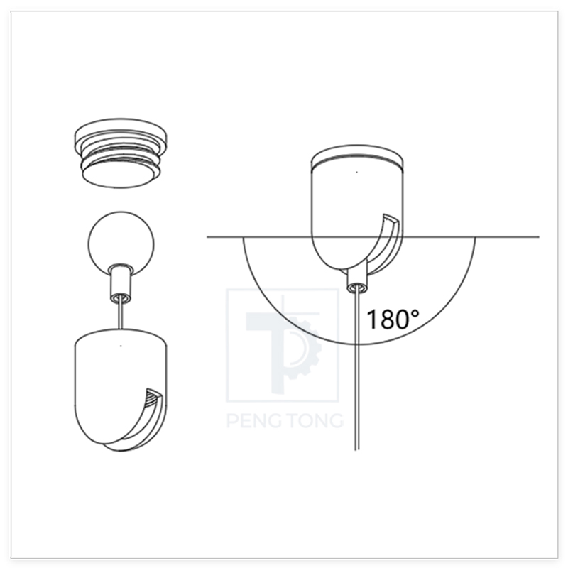 Versatile Round Cable Clip for Stylish LED Light Setup