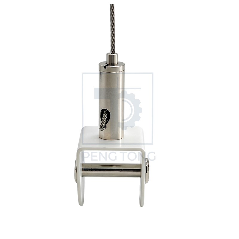 Adjustable Cable Gripper Hanger for Acoustic Panels and Billboards
