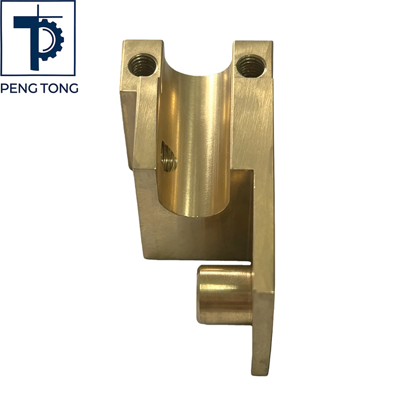 High Precision Brass CNC Machined Block with Internal Threads