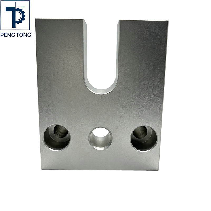 Precision CNC Turned Aluminum Connector with U-Slot
