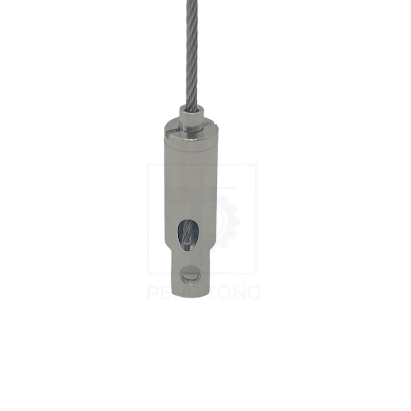 Copper Open-Type Cable Gripper Suitable for Acrylic and Glass Panels.