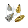 Aesthetic & Functional Brass/Aluminum Conical Cap with Custom CNC Milling for Decorative Use