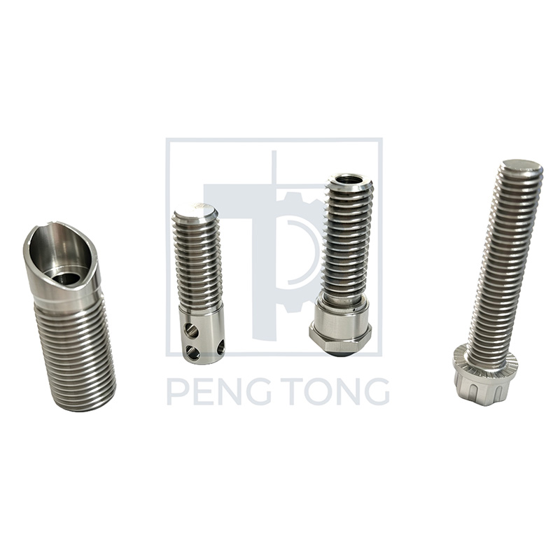 Precision CNC Machining Stainless Steel Threaded Bolts, Multi-Hole Threaded Connector Hardware Parts