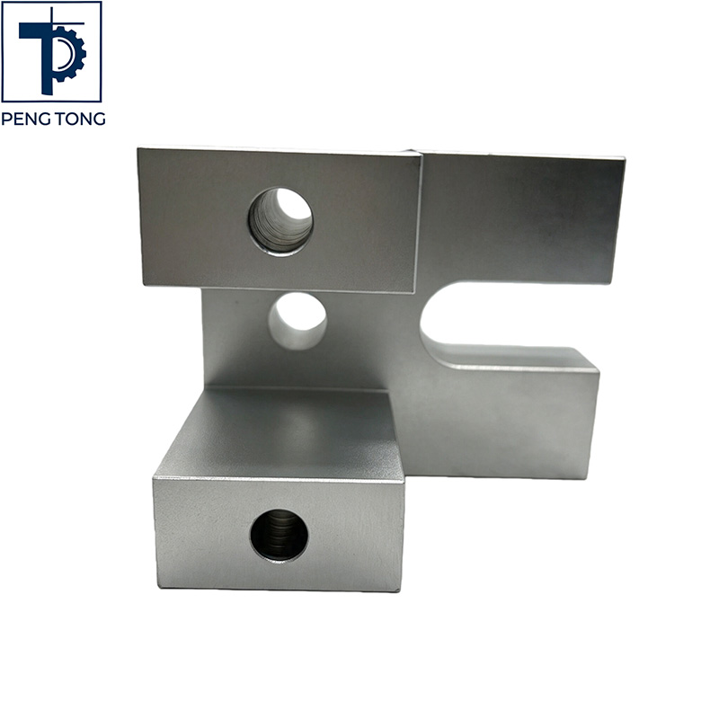 Precision CNC Turned Aluminum Connector with U-Slot