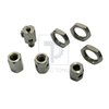 Precision CNC Milled Stainless Steel & Iron Hexagonal Threaded Fastener Components