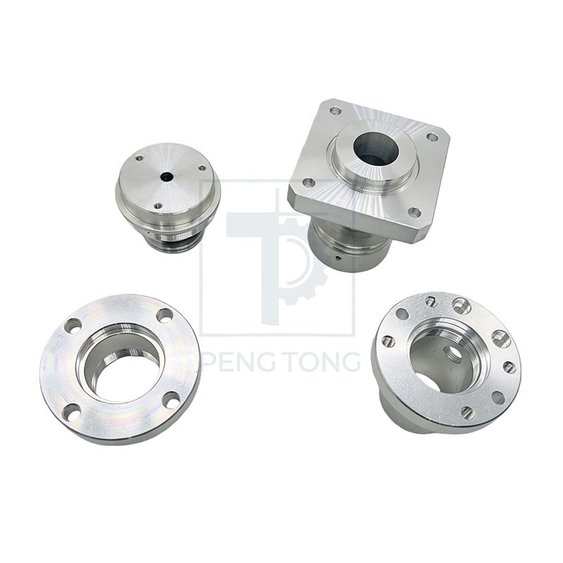 Custom CNC Milling Machining Aluminum Square Flange Sleeve Precision Parts