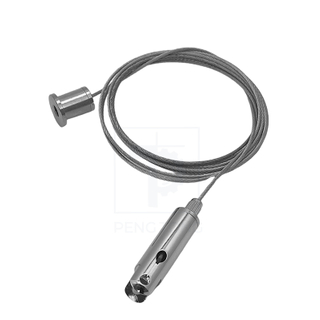 Factory Direct Supply of Polished Nickel Cable Gripper for Panel Hanging.