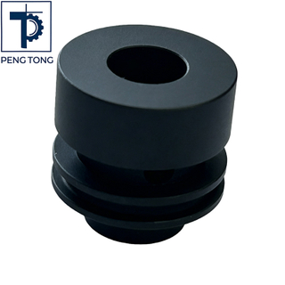 OEM Aluminum Alloy Turned Parts with External Threads and Cutouts