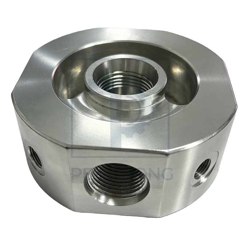 Precision CNC Custom Machining Aluminum Alloy Manifold Block