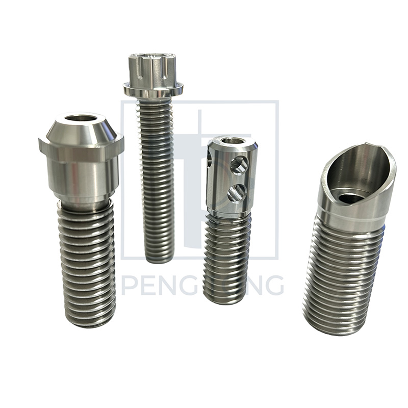 Precision CNC Machining Stainless Steel Threaded Bolts, Multi-Hole Threaded Connector Hardware Parts