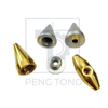 Aesthetic & Functional Brass/Aluminum Conical Cap with Custom CNC Milling for Decorative Use