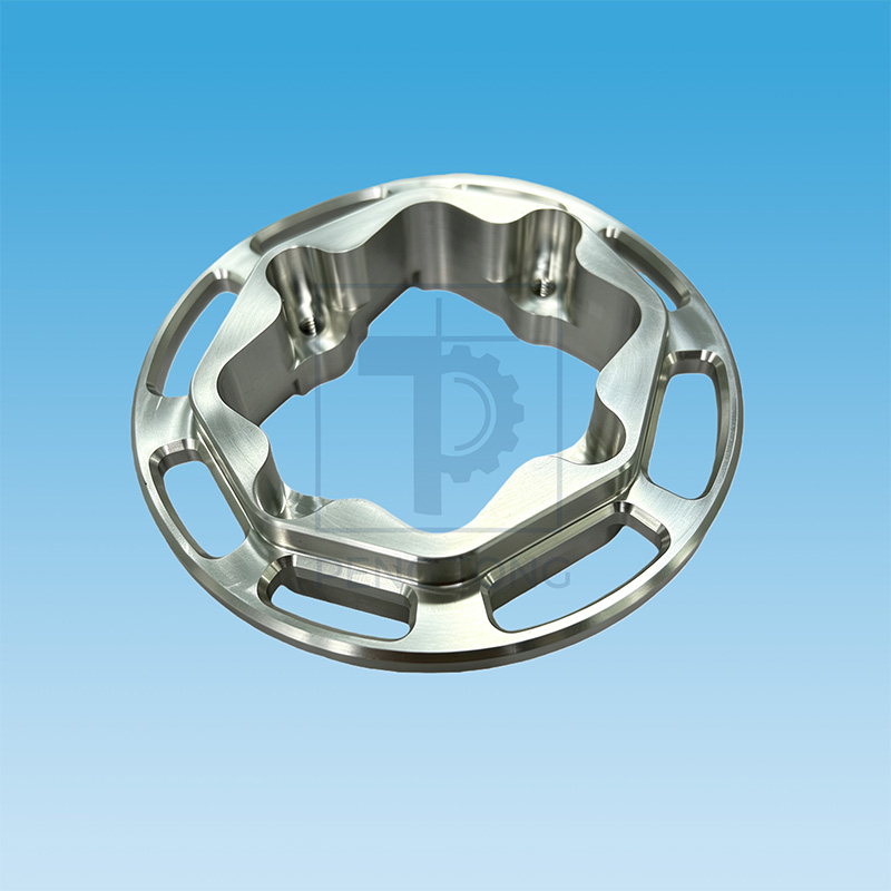 Custom CNC Machining Aluminum Flange Plate & Knob Set Precision Metal Machining