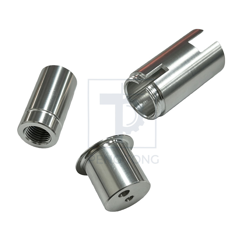OEM CNC Turned & Milled Aluminum Non-Standard Sleeve Fittings Custom Machining