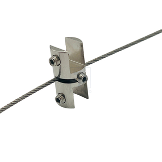 Adjustable Split Cable Clamp for Acrylic Photo Frame & Glass Artwork Display